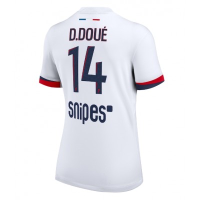 Ženski Nogometni dresi Paris Saint-Germain Desire Doue #14 Gostujoči 2025-26 Kratek Rokav Ženski Nogometni dresi Paris Saint-Germain Desire Doue #14 Gostujoči 2025-26 Kratek Rokav